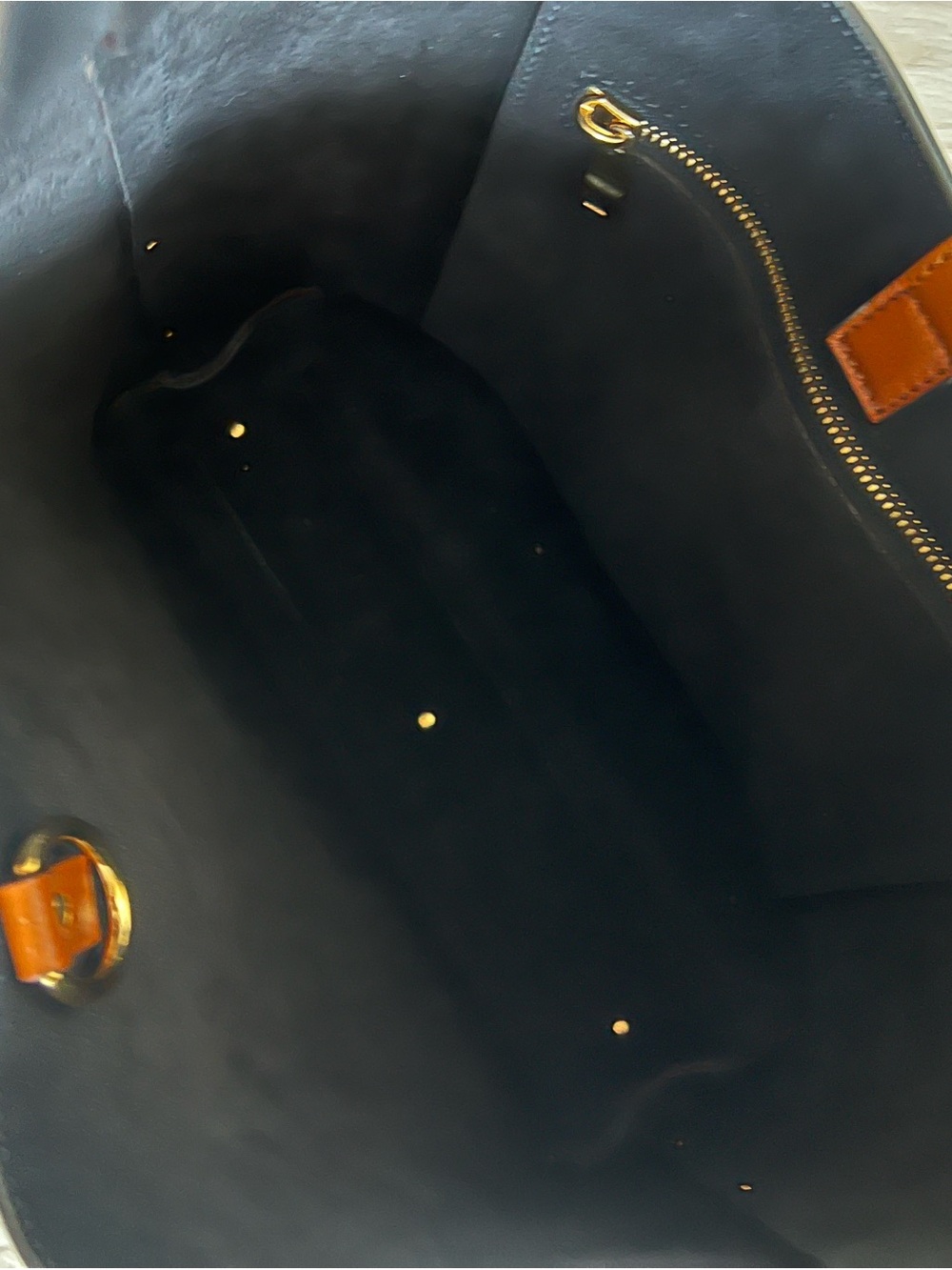 Chloe Marcie Leather Hobo Bag with Gold Accents - Picture 13 of 14